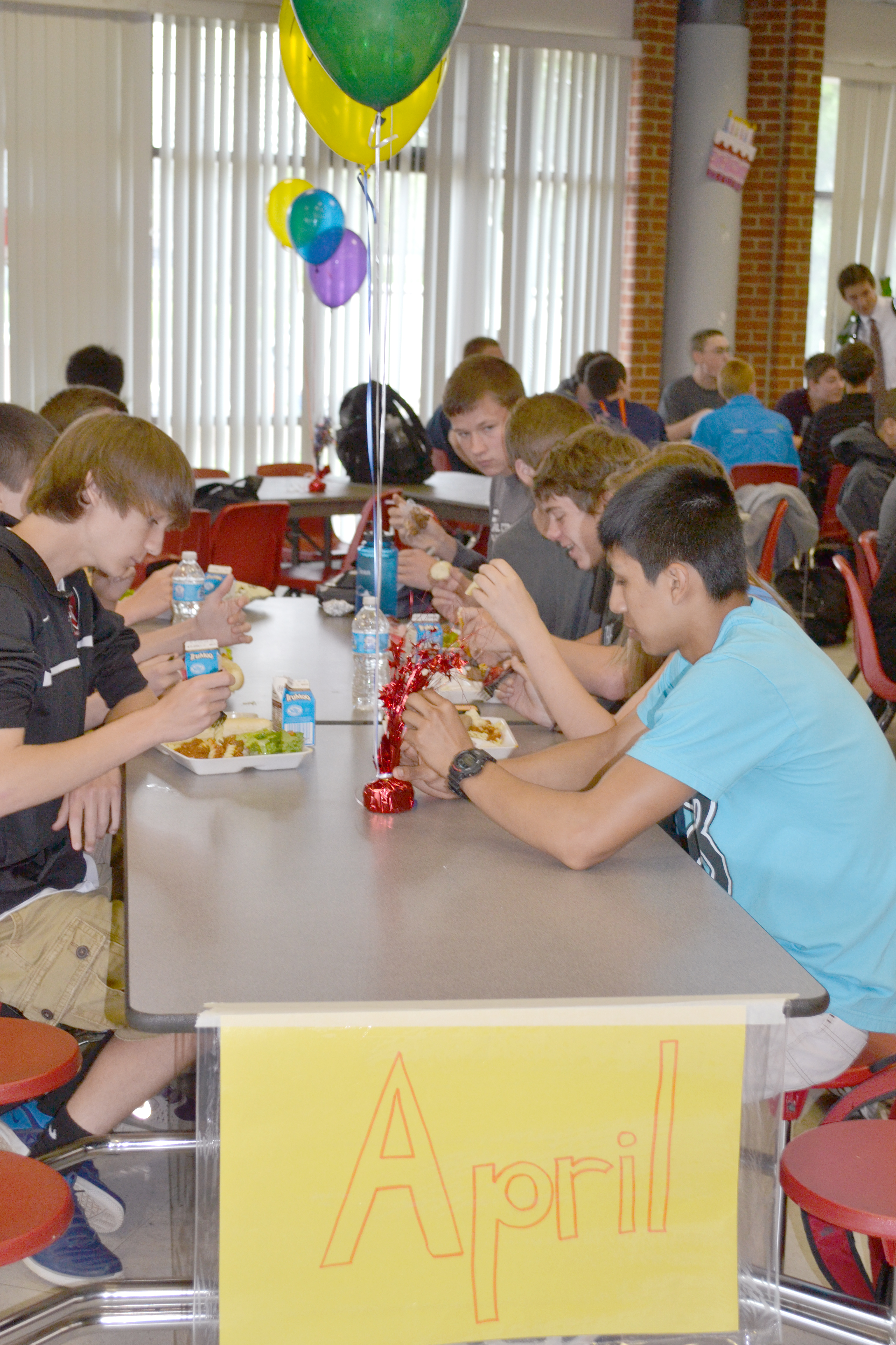 At Mix-It-Up Day, students enjoy new types of ethnic foods at lunch and talk to new friends that share their birth month.
