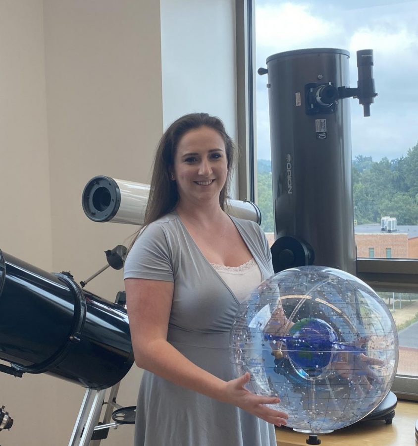 Martin has made her classroom her home, featuring some of her astronomy and science gadgets for the school year.