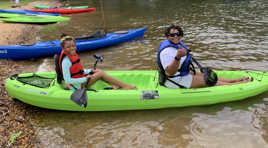 Last summer, Grace and her daughter visited Lake of the Woods in Locust Grove, Orange County VA, to go kayaking.
