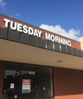 Tuesday Morning for lease after it had to close because of the COVID-19 pandemic.