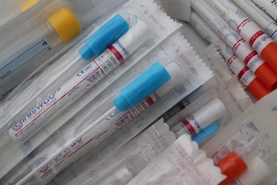 Similar to flu swabs, COVID-19 testing uses packaged items like this to detect the virus.