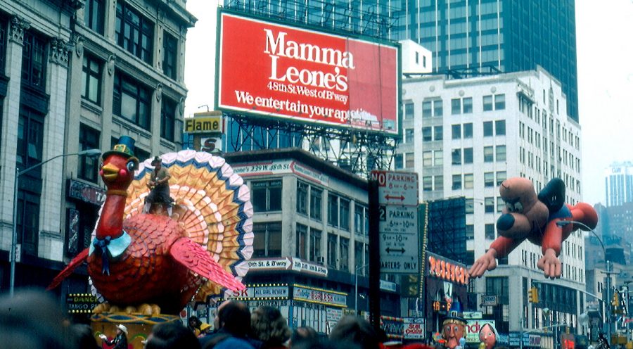 Every Thanksgiving the Macys Thanksgiving Day Parade is held on 34th street in New York City.