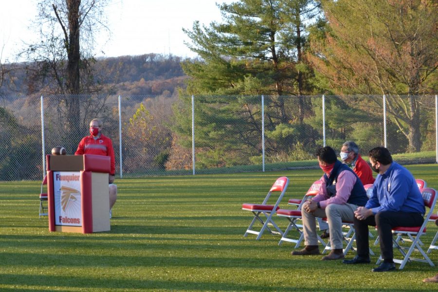 Behind the Falcon Field, The Falcon Sports Spot, a new all-season turf field, opened last Friday.