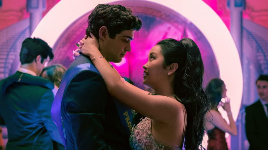 Lara Jean Covey and Peter Kavinsky celebrate their senior year together before going off to college.