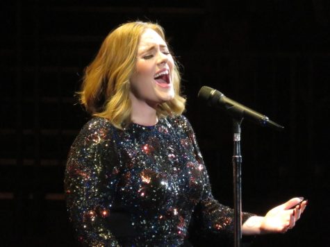Adele performing at the Genting Arena in Birmingham during her live 2016 tour for her album “25.”