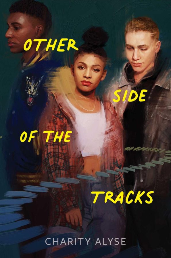 Other Side of the Tracks cover from Simon & Schuster. The three main characters stand together. Art by Alexis Franklin.