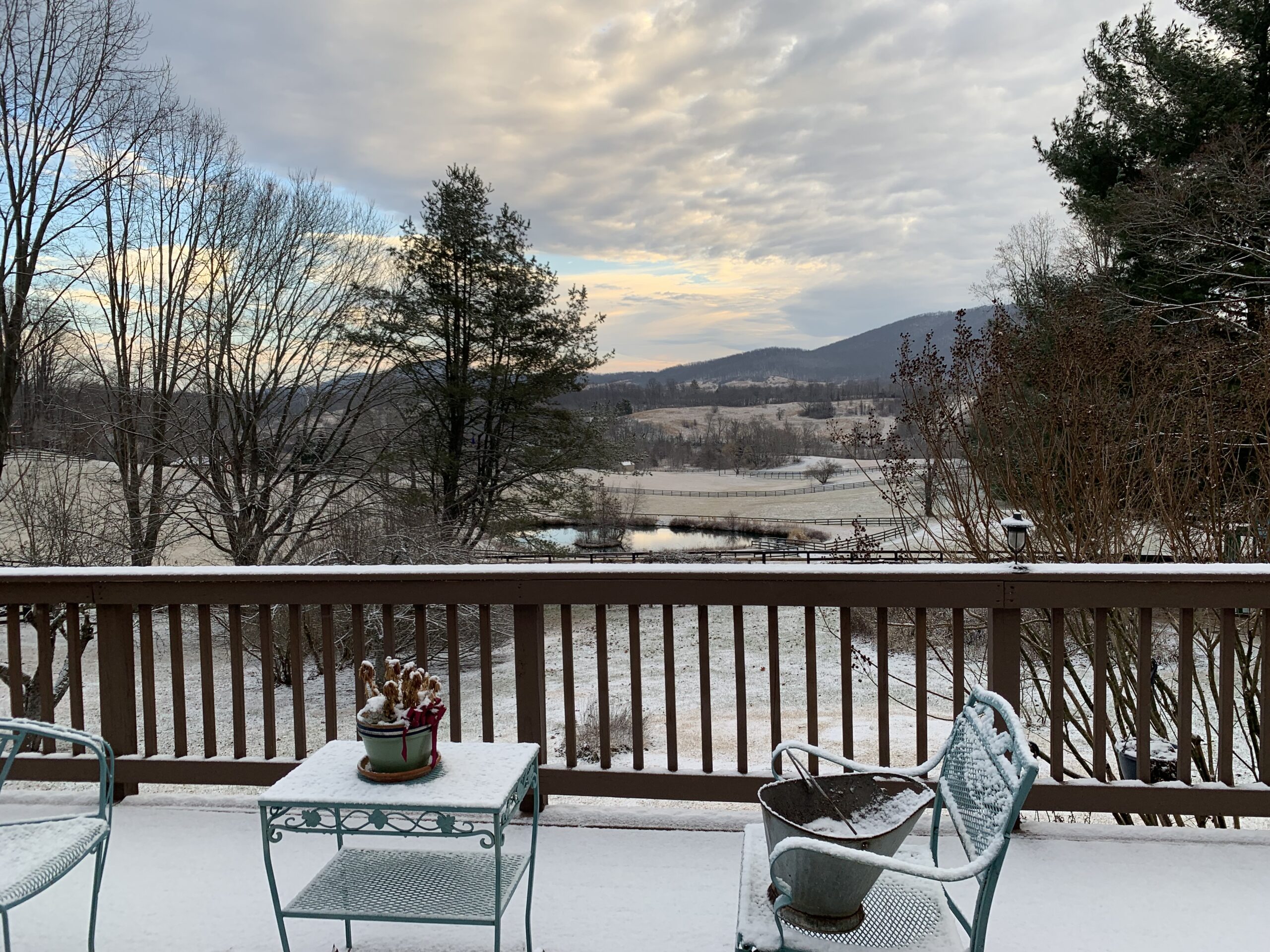 Light snow in Northern Fauquier County on Feb. 1