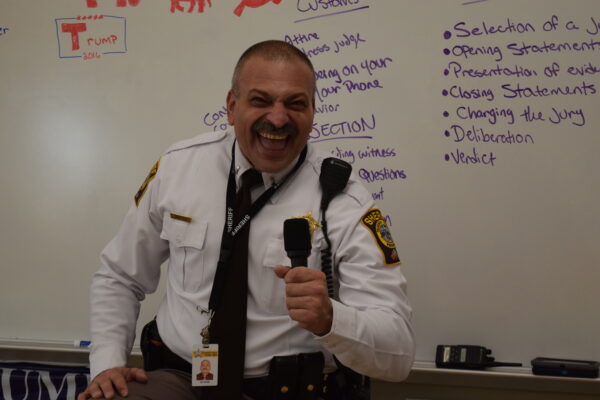 Officer Torelli lights up the room with his brilliant smile.