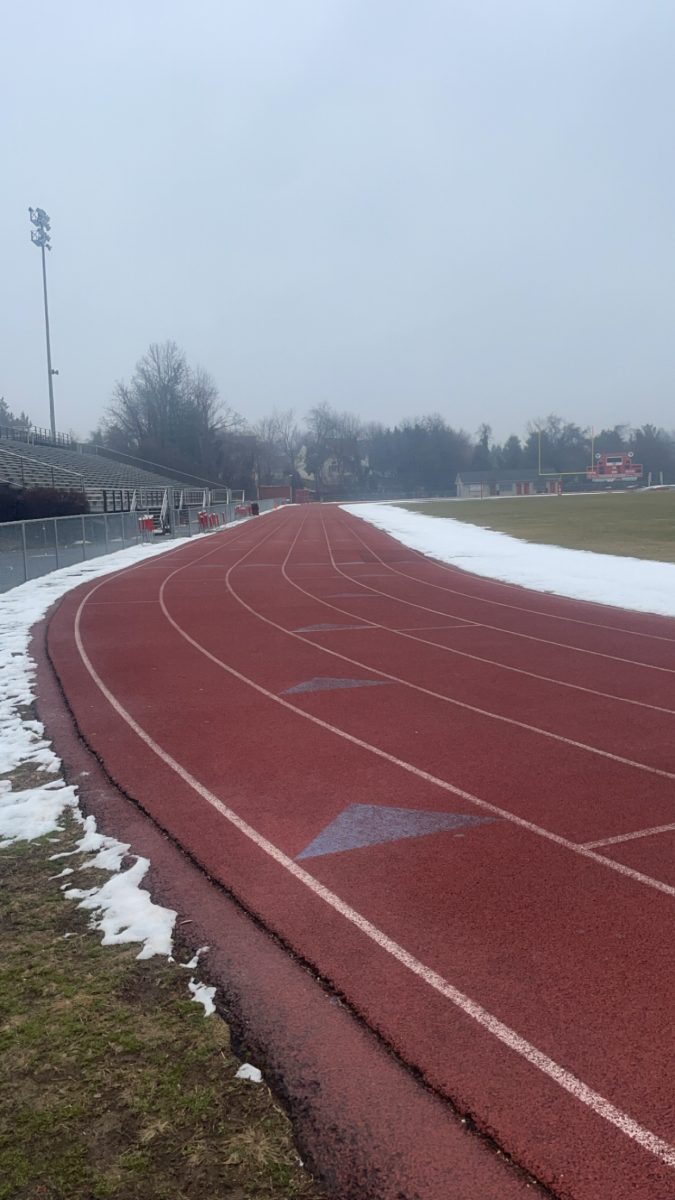 A snow covered FHS track.