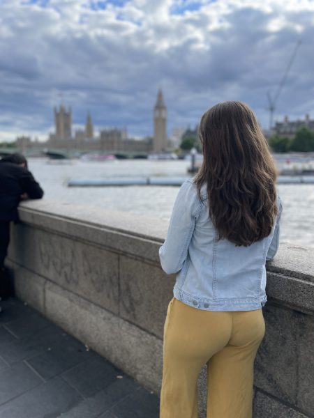Senior Sadie Richards looks at a mesmerizing view of Londons Big Ben.