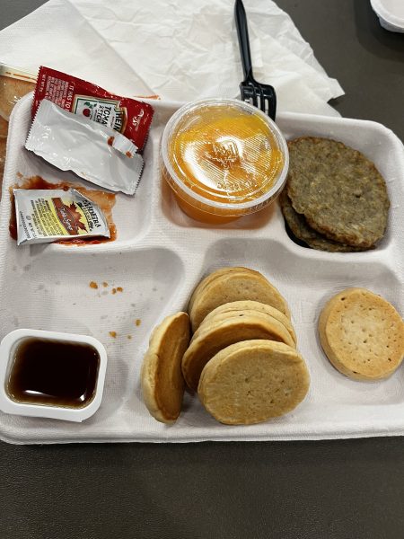 One of the many disproportioned school lunches offered at FHS