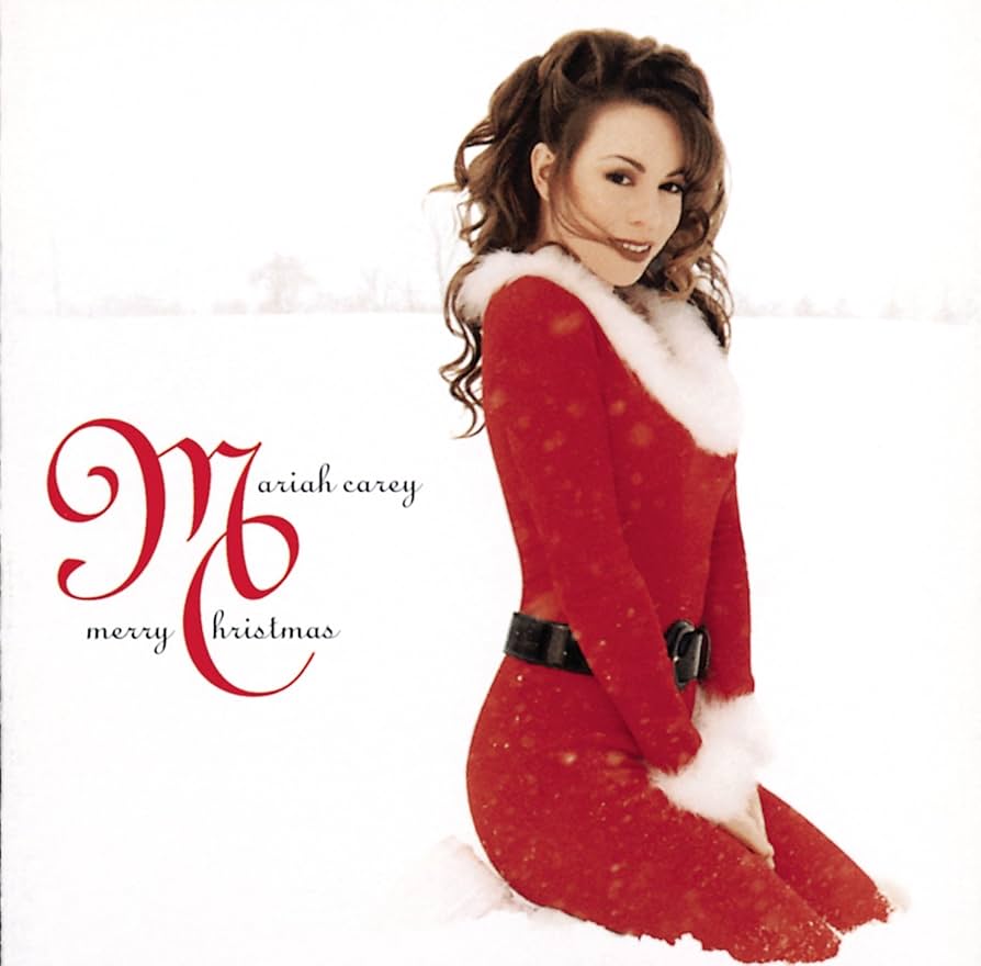 The cover from the initial release of "Merry Christmas" by Mariah Carey, that was later announced for a rerelease in honor of its 30th anniversary.