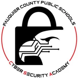 The logo for the Cyber Security Academy  hosted at Liberty High School.