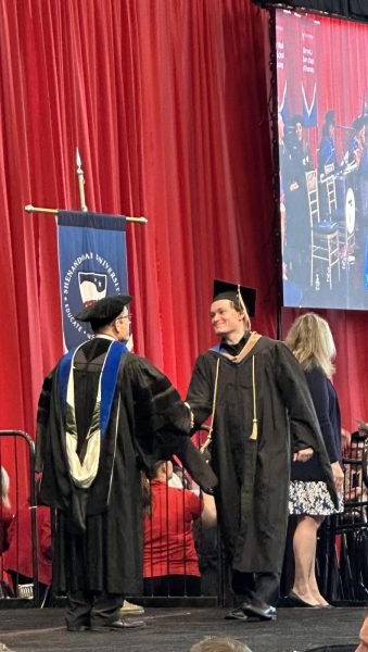 Will Jenkins graduating from Shenandoah University in 2025. 