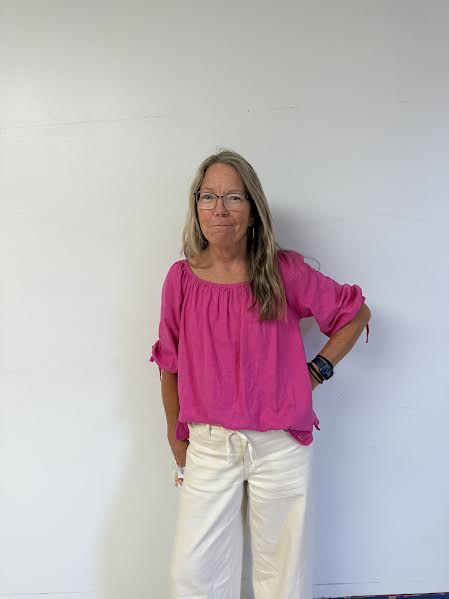 Teresa Camarca bringing her smile into everyday of teaching.