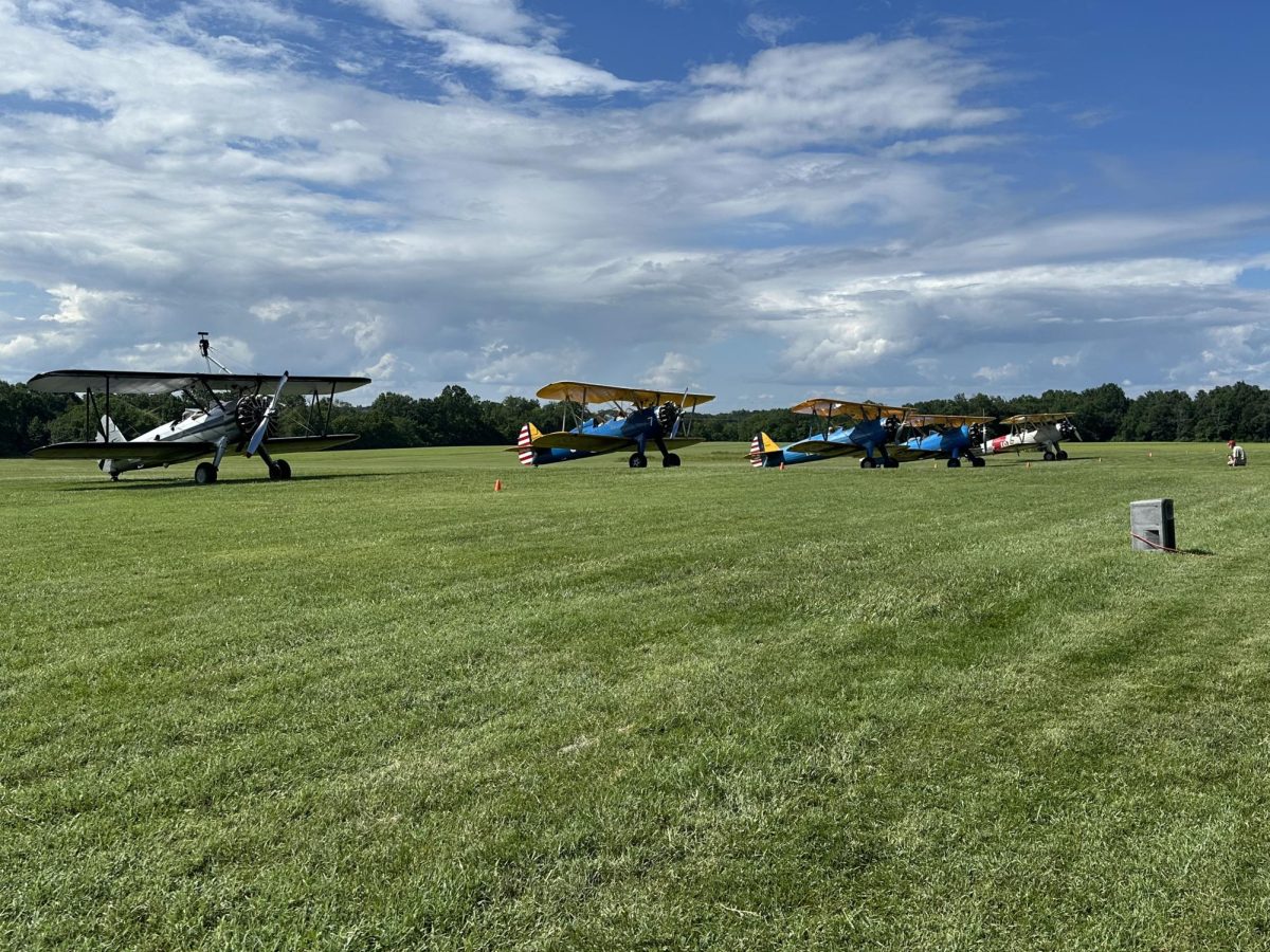 The pilots of Flying Circus Airshow round out an outstanding performance.