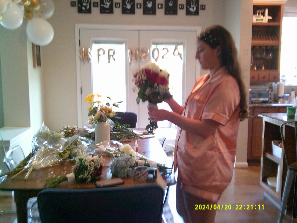 Senior Zoe Corboy gets ready for prom 2024