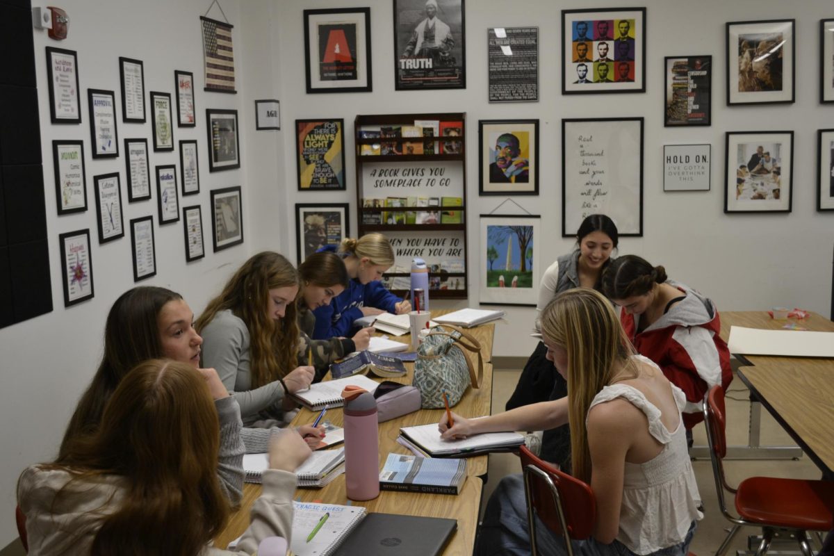 AP English who took the Reading SOL, engaged in their class assignments.