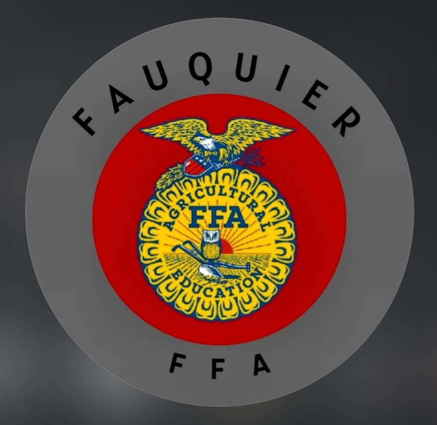 The Fauquier High School's FFA club's logo shines proudly.