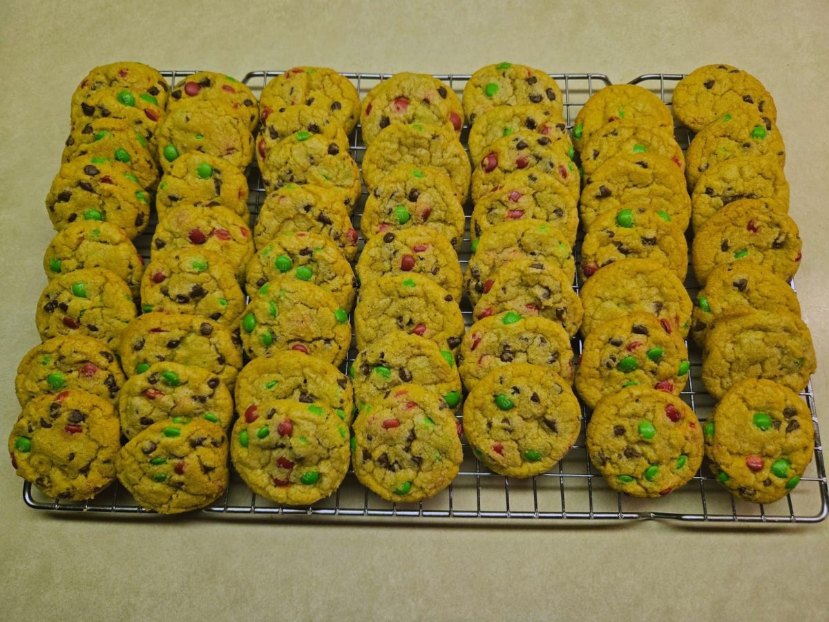 These chewy and mouthwatering M&M cookies are a must have at the holidays. 
