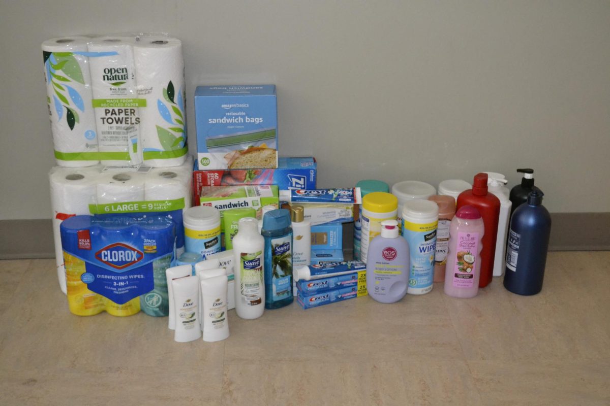 Fauquier High School's National Honor Society donation items to Toys for Tots, one of many club holiday projects.