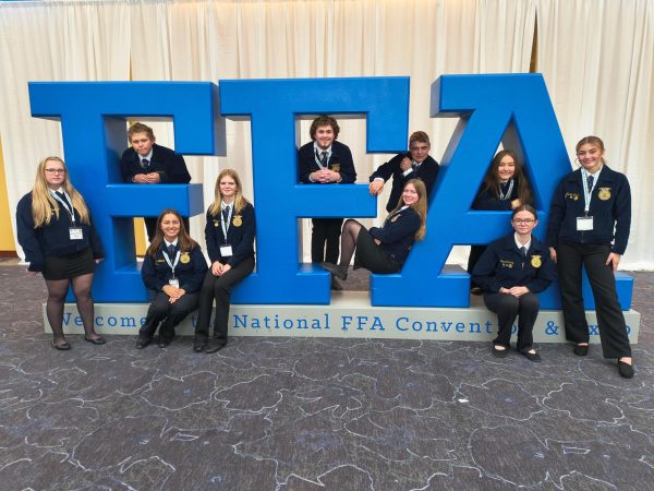 Fauquier High School FFA members stand proudly at the 2025 National FFA Convention.
