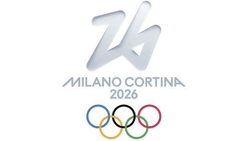 The logo for the 2026 Winter Olympics, held in Milan and Cortina d'Ampezzo, Italy
